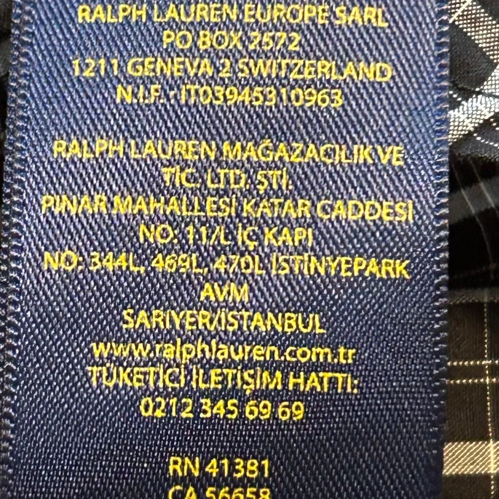 Ralph Lauren Button Up Shirt Youth Large 16/18 Plaid Long Sleeve Kid Boy